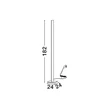 Lampadar NovaLuce EDEL metal, plastic, alb, LED, 30W, 3000K, 1202 Lm - NL-9100148