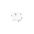 Pendul NovaLuce ALISH metal, sticla, negru, fumuriu, LED, 37W, 3000K, 1444 Lm - NL-9124101