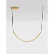 Pendul NovaLuce LAZURA metal, cristal, piele, auriu, negru, transparent, LED, 37W, 3000K, 2220 Lm - NL-9124105