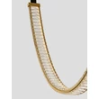 Pendul NovaLuce LAZURA metal, cristal, piele, auriu, negru, transparent, LED, 56W, 3000K, 3360 Lm - NL-9124106
