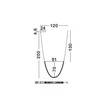 Pendul NovaLuce LAZURA metal, cristal, piele, auriu, negru, transparent, LED, 62W, 3000K, 3720 Lm - NL-9124107