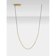 Pendul NovaLuce LAZURA metal, cristal, piele, auriu, negru, transparent, LED, 62W, 3000K, 3720 Lm - NL-9124107