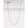 Pendul NovaLuce LAZURA metal, cristal, piele, auriu, negru, transparent, LED, 62W, 3000K, 3720 Lm - NL-9124107