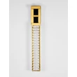 Aplica de perete NovaLuce LAZURA metal, cristal, piele, auriu, negru, transparent, LED, 9W, 3000K, 540 Lm - NL-9124109