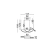 Pendul NovaLuce LAZURA metal, cristal, piele, auriu, negru, transparent, LED, 65W, 3000K, 3900 Lm - NL-9124110
