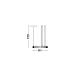 Pendul NovaLuce LAZURA metal, cristal, piele, auriu, negru, transparent, LED, 74W, 3000K, 5180 Lm - NL-9124111