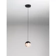 Pendul NovaLuce ALICIA metal, sticla, negru, LED, 5W, 3000K, 315 Lm - NL-9124112