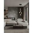 Pendul NovaLuce ALICIA metal, sticla, negru, LED, 25W, 3000K, 1575 Lm - NL-9124113