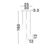 Pendul NovaLuce ALICIA metal, sticla, negru, LED, 25W, 3000K, 1575 Lm - NL-9124113