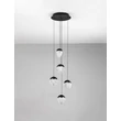 Pendul NovaLuce ALICIA metal, sticla, negru, LED, 25W, 3000K, 1575 Lm - NL-9124113