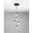 Pendul NovaLuce ALICIA metal, sticla, negru, LED, 25W, 3000K, 1575 Lm - NL-9124113