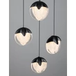 Pendul NovaLuce ALICIA metal, sticla, negru, LED, 25W, 3000K, 1575 Lm - NL-9124113