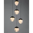 Pendul NovaLuce ALICIA metal, sticla, negru, LED, 25W, 3000K, 1575 Lm - NL-9124113