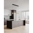 Pendul NovaLuce ALICIA metal, sticla, negru, LED, 25W, 3000K, 1575 Lm - NL-9124114