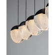 Pendul NovaLuce ALICIA metal, sticla, negru, LED, 25W, 3000K, 1575 Lm - NL-9124114