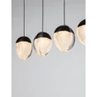 Pendul NovaLuce ALICIA metal, sticla, negru, LED, 25W, 3000K, 1575 Lm - NL-9124114