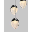 Pendul NovaLuce ALICIA metal, sticla, negru, LED, 60W, 3000K, 3780 Lm - NL-9124115