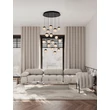 Pendul NovaLuce ALICIA metal, sticla, negru, LED, 90W, 3000K, 5670 Lm - NL-9124116