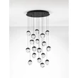 Pendul NovaLuce ALICIA metal, sticla, negru, LED, 90W, 3000K, 5670 Lm - NL-9124116
