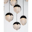 Pendul NovaLuce ALICIA metal, sticla, negru, LED, 90W, 3000K, 5670 Lm - NL-9124116