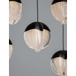Pendul NovaLuce ALICIA metal, sticla, negru, LED, 90W, 3000K, 5670 Lm - NL-9124116