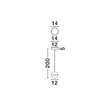 Pendul NovaLuce ALAZ metal, sticla, acril, negru, auriu, transparent, LED, 9W, 3000K, 398 Lm - NL-9124117