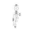 Pendul NovaLuce ALAZ metal, sticla, acril, negru, auriu, transparent, LED, 27W, 3000K, 1194 Lm - NL-9124118