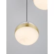 Pendul NovaLuce ALAZ metal, sticla, acril, negru, auriu, transparent, LED, 27W, 3000K, 1194 Lm - NL-9124118