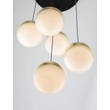 Pendul NovaLuce ALAZ metal, sticla, acril, negru, auriu, transparent, LED, 45W, 3000K, 1990 Lm - NL-9124119