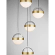 Pendul NovaLuce ALAZ metal, sticla, acril, negru, auriu, transparent, LED, 45W, 3000K, 1990 Lm - NL-9124119
