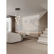 Pendul NovaLuce ALAZ metal, sticla, acril, negru, auriu, transparent, LED, 81W, 3000K, 3582 Lm - NL-9124121