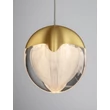 Pendul NovaLuce ALICIA metal, sticla, auriu, LED, 5W, 3000K, 315 Lm - NL-9124122