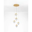 Pendul NovaLuce ALICIA metal, sticla, auriu, LED, 25W, 3000K, 1575 Lm - NL-9124123