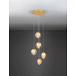 Pendul NovaLuce ALICIA metal, sticla, auriu, LED, 25W, 3000K, 1575 Lm - NL-9124123