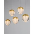 Pendul NovaLuce ALICIA metal, sticla, auriu, LED, 25W, 3000K, 1575 Lm - NL-9124124