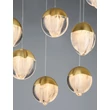Pendul NovaLuce ALICIA metal, sticla, auriu, LED, 60W, 3000K, 3780 Lm - NL-9124125