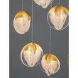 Pendul NovaLuce ALICIA metal, sticla, auriu, LED, 60W, 3000K, 3780 Lm - NL-9124125