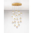 Pendul NovaLuce ALICIA metal, sticla, auriu, LED, 90W, 3000K, 5670 Lm - NL-9124126