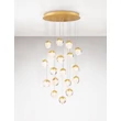 Pendul NovaLuce ALICIA metal, sticla, auriu, LED, 90W, 3000K, 5670 Lm - NL-9124126