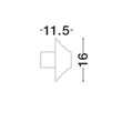 Aplica de perete exterioara NovaLuce ALUX metal, negru, LED, 11W, 993lm, 3000K, IP54 - NL-9136406
