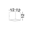 Aplica de perete exterioara NovaLuce ROB metal, negru, LED, 11W, 671lm, 3000K, IP54 - NL-9136409