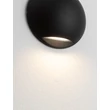 Aplica de perete exterioara NovaLuce PASSO metal, negru, LED, 3W, 130lm, 3000K, IP65 - NL-9136410