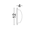 Aplica de perete exterioara NovaLuce PASSO metal, alb, LED, 4W, 186lm, 3000K, IP65 - NL-9136414