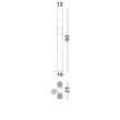 Lampadar exterior NovaLuce PEC metal, negru, LED, 13W, 520lm, 3000K, IP65 - NL-9136421