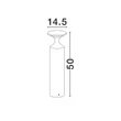 Lampadar exterior NovaLuce PISTILLO metal, negru, LED, 13W, 950lm, 3000K, IP65 - NL-9136425
