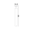 Lampadar exterior NovaLuce PISTILLO metal, negru, LED, 13W, 950lm, 3000K, IP65 - NL-9136426