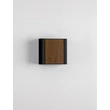 Aplica de perete exterioara NovaLuce KIOO metal, lemn, sticla, negru, LED, 10W, 775lm, 3000K, IP65 - NL-9136427