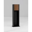 Lampadar exterior NovaLuce KIOO metal, lemn, negru, LED, 11W, 464lm, 3000K, IP65 - NL-9136428