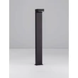 Lampadar exterior NovaLuce ROB metal, sticla, negru, transparent, LED, 13W, 757lm, 3000K, IP65 - NL-9136430