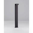 Lampadar exterior NovaLuce ROB metal, sticla, negru, transparent, LED, 13W, 757lm, 3000K, IP65 - NL-9136430